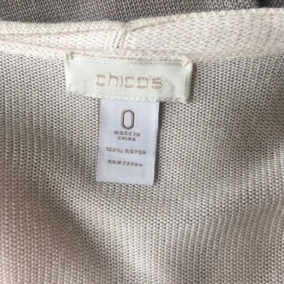 CHICO’S ombré baby pink and brown cardigan - Picture 6 of 8